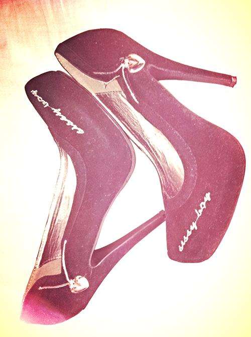 Genuine Sissy Boy Black Platforms SIZE 4